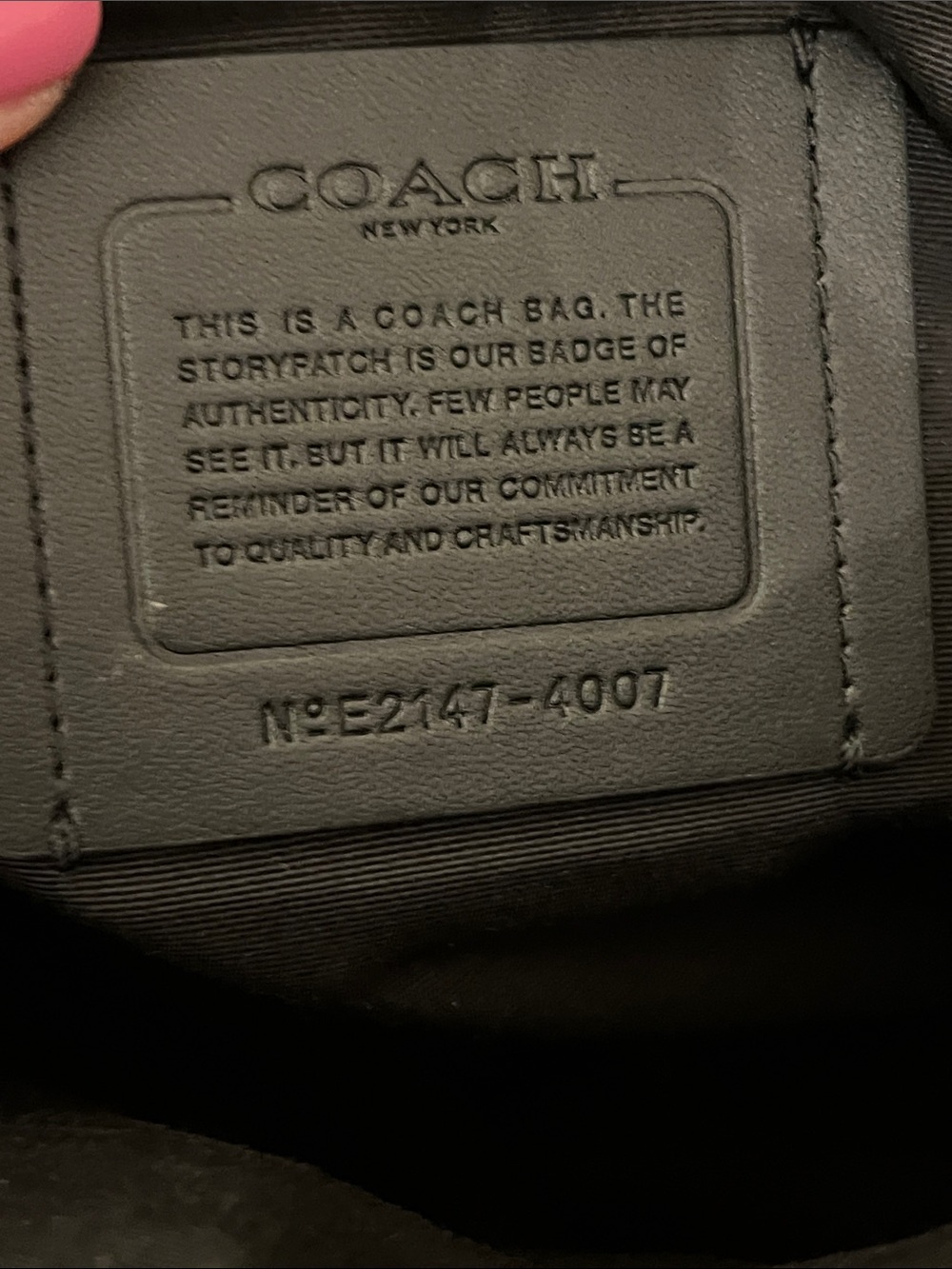 Coach Houston Map Bag 4007 - Picture 9 of 14